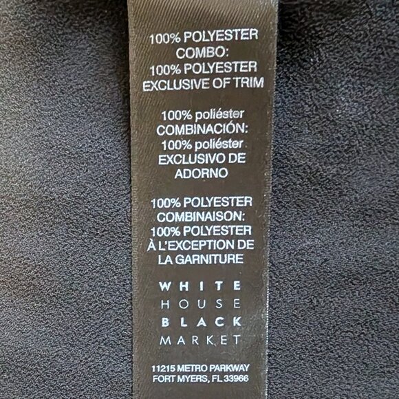 White House Black Market Maggie Pleated Sleeve Blouse in Black - Picture 5 of 14